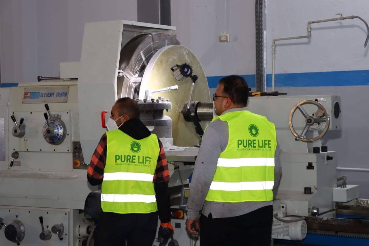 Pure Life manufacturing team at the Damietta factory