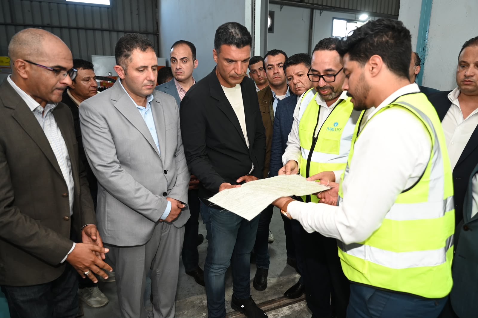 Industry Minister Khaled Hashem visits PureLife production lines