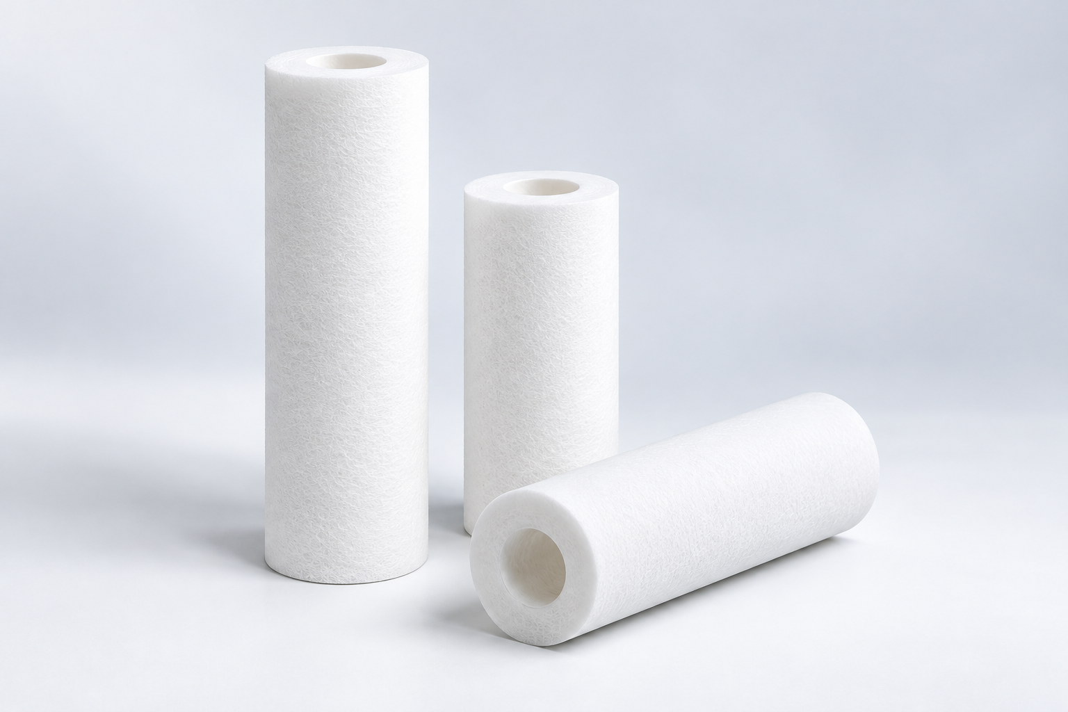 Melt-blown PP filters product family illustration